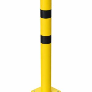 SŁUPEK 100 cm x Ø108 mm żółto-czarny PODSTAWA