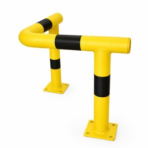 Odbojnica żółta+ czarne odblaski Ø 60 mm