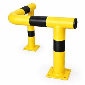 Odbojnica żółta+ czarne odblaski  Ø76,1 mm